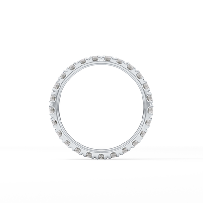 0.84 TCW Round Lab Grown Diamond Wedding Band