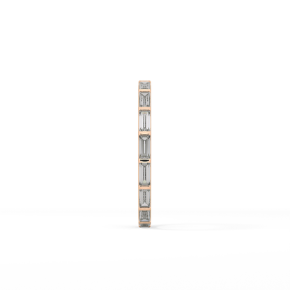 1.02 TCW Baguette Lab Grown Diamond Wedding Band