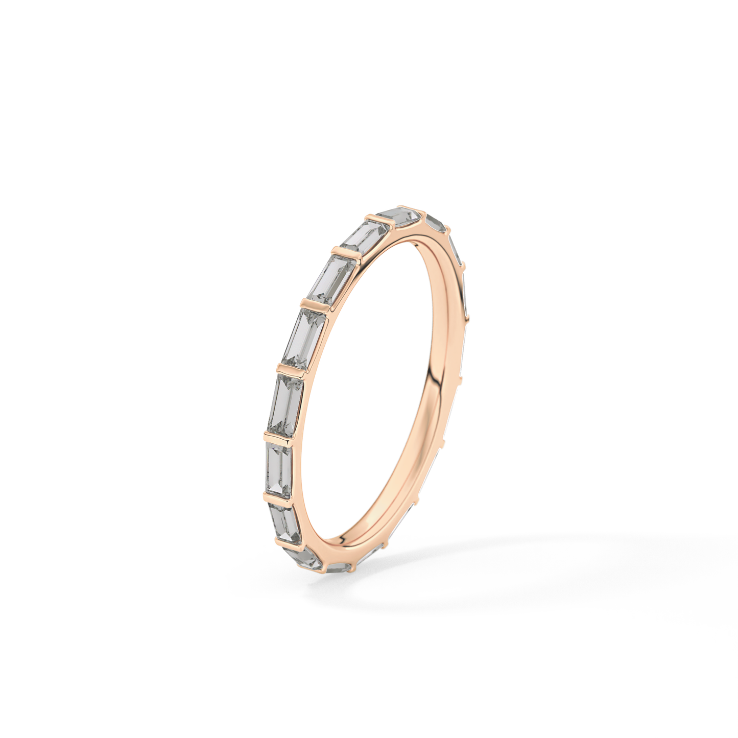 1.02 TCW Baguette Lab Grown Diamond Wedding Band