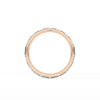 1.02 TCW Baguette Lab Grown Diamond Wedding Band