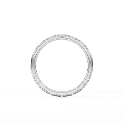 1.02 TCW Baguette Lab Grown Diamond Wedding Band