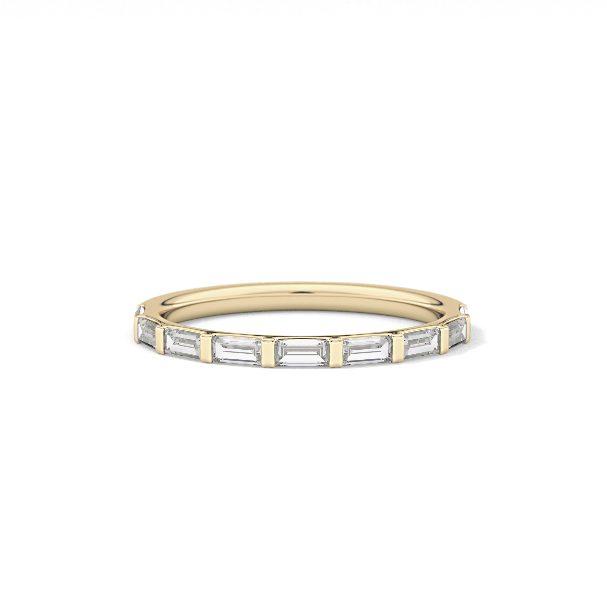 0.54 TCW Baguette Lab Grown Diamond Wedding Band