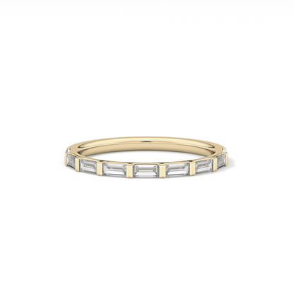0.54 TCW Baguette Lab Grown Diamond Wedding Band