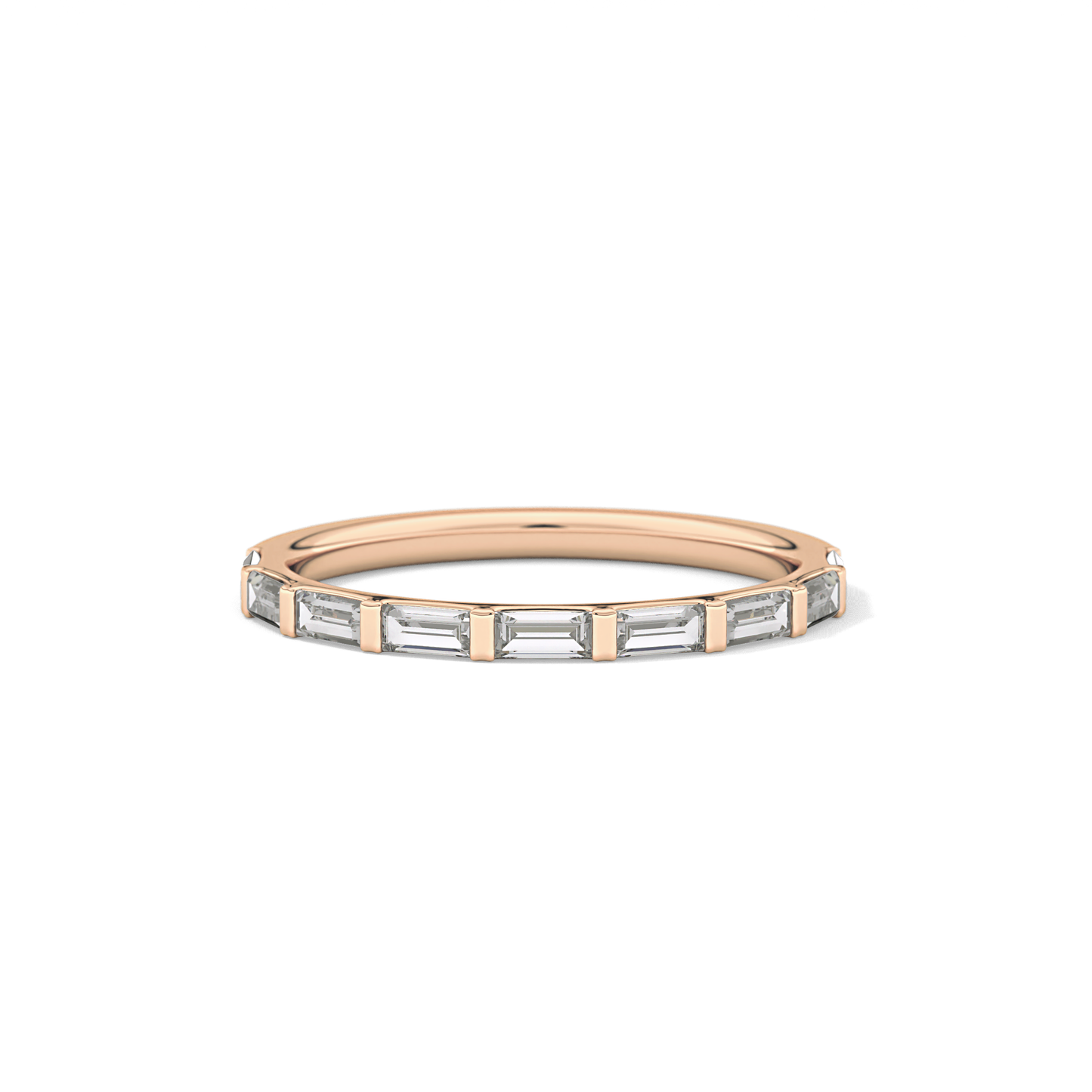 0.54 TCW Baguette Lab Grown Diamond Wedding Band