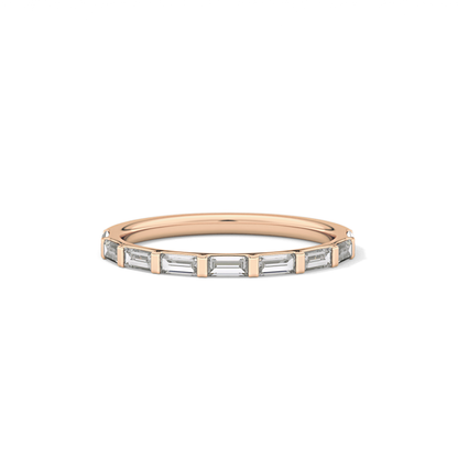 0.54 TCW Baguette Lab Grown Diamond Wedding Band