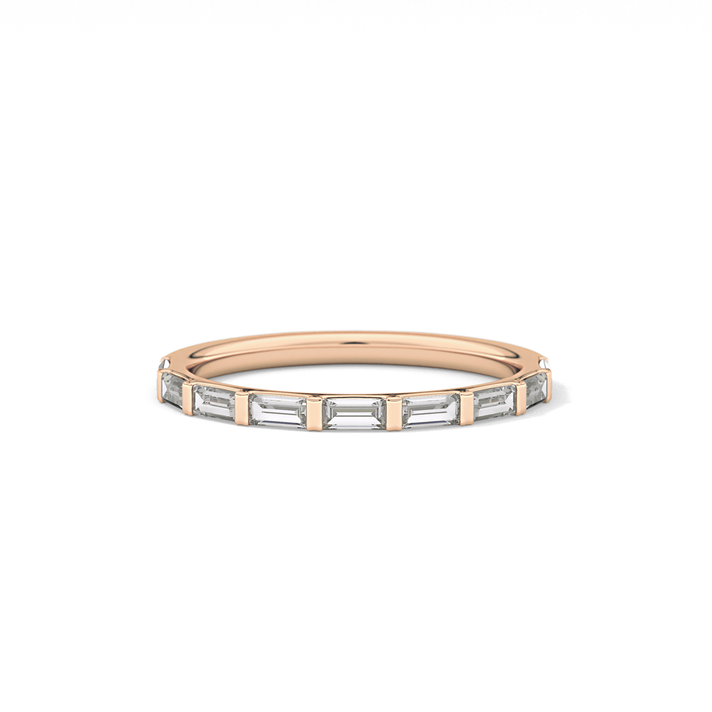 0.54 TCW Baguette Lab Grown Diamond Wedding Band