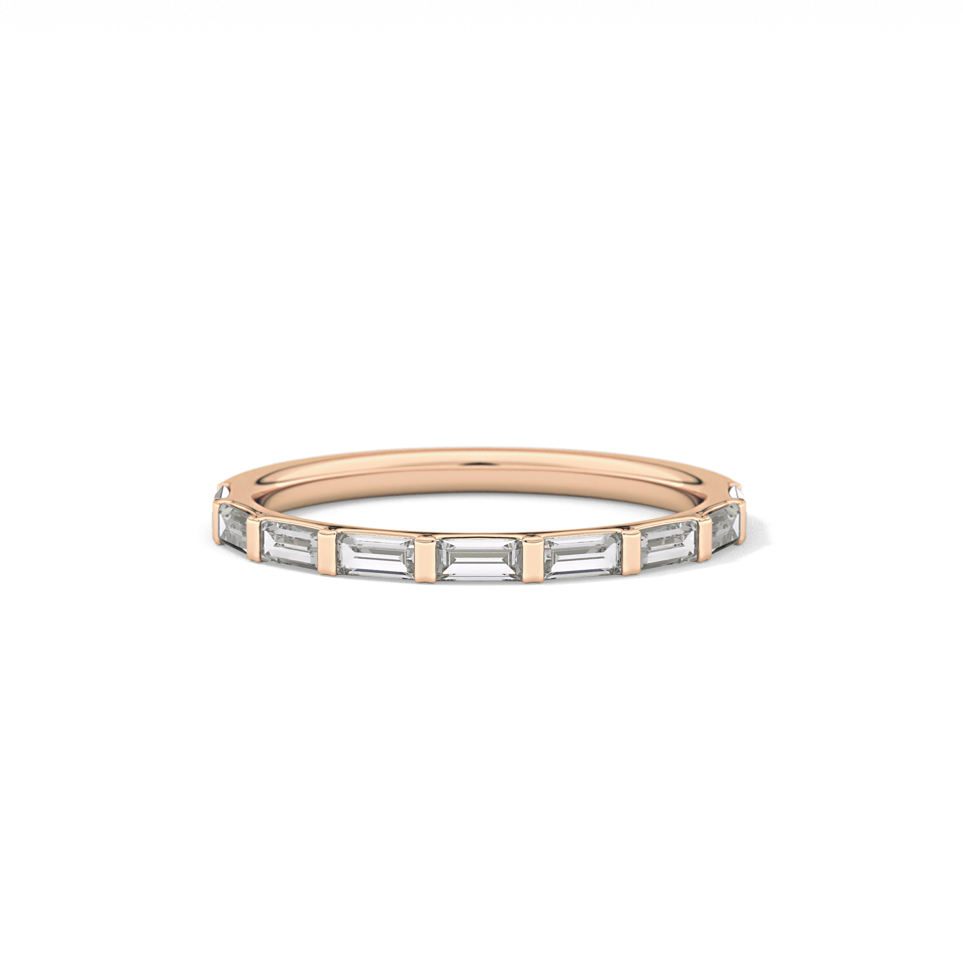 0.54 TCW Baguette Lab Grown Diamond Wedding Band