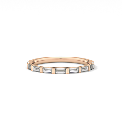 0.54 TCW Baguette Lab Grown Diamond Wedding Band