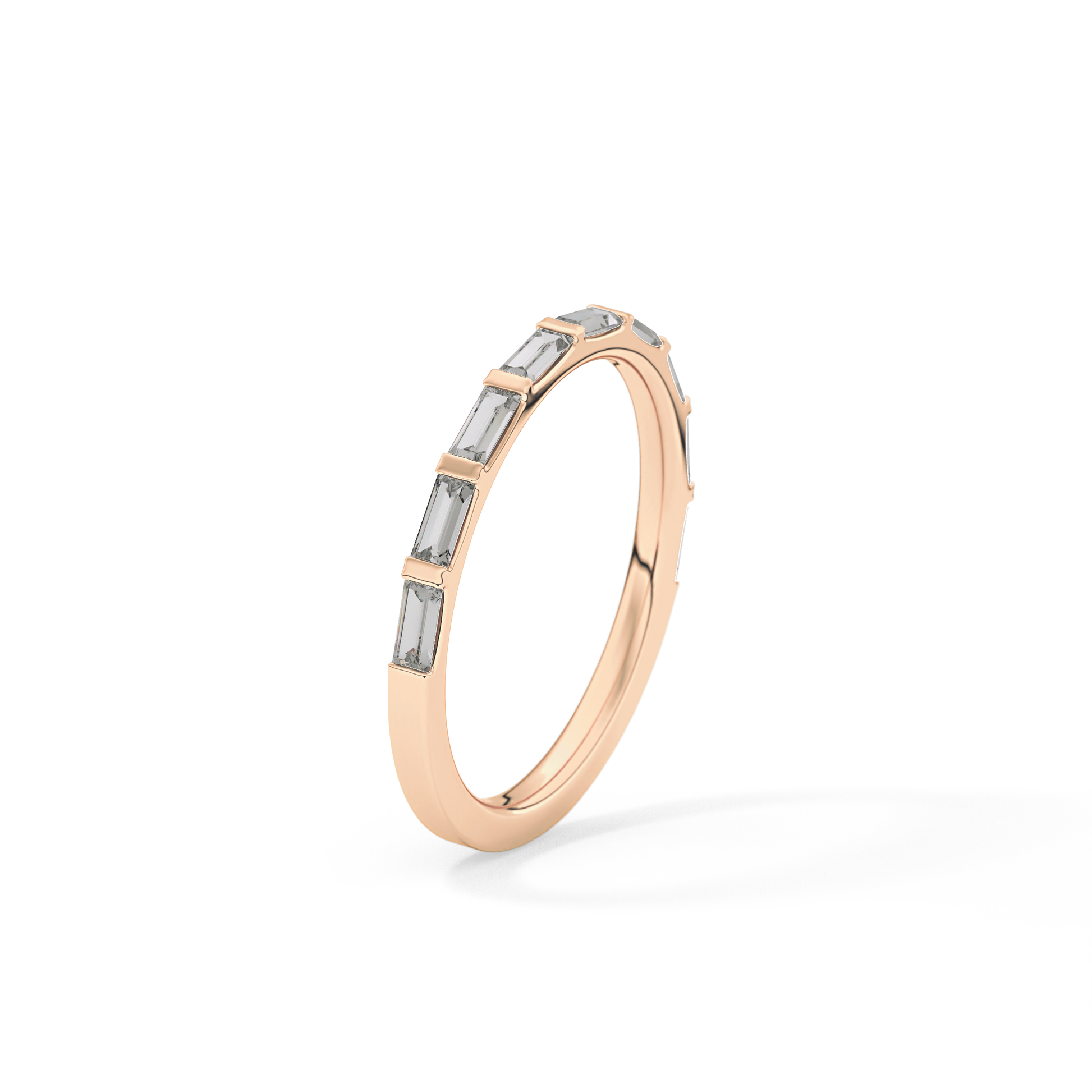 0.54 TCW Baguette Lab Grown Diamond Wedding Band