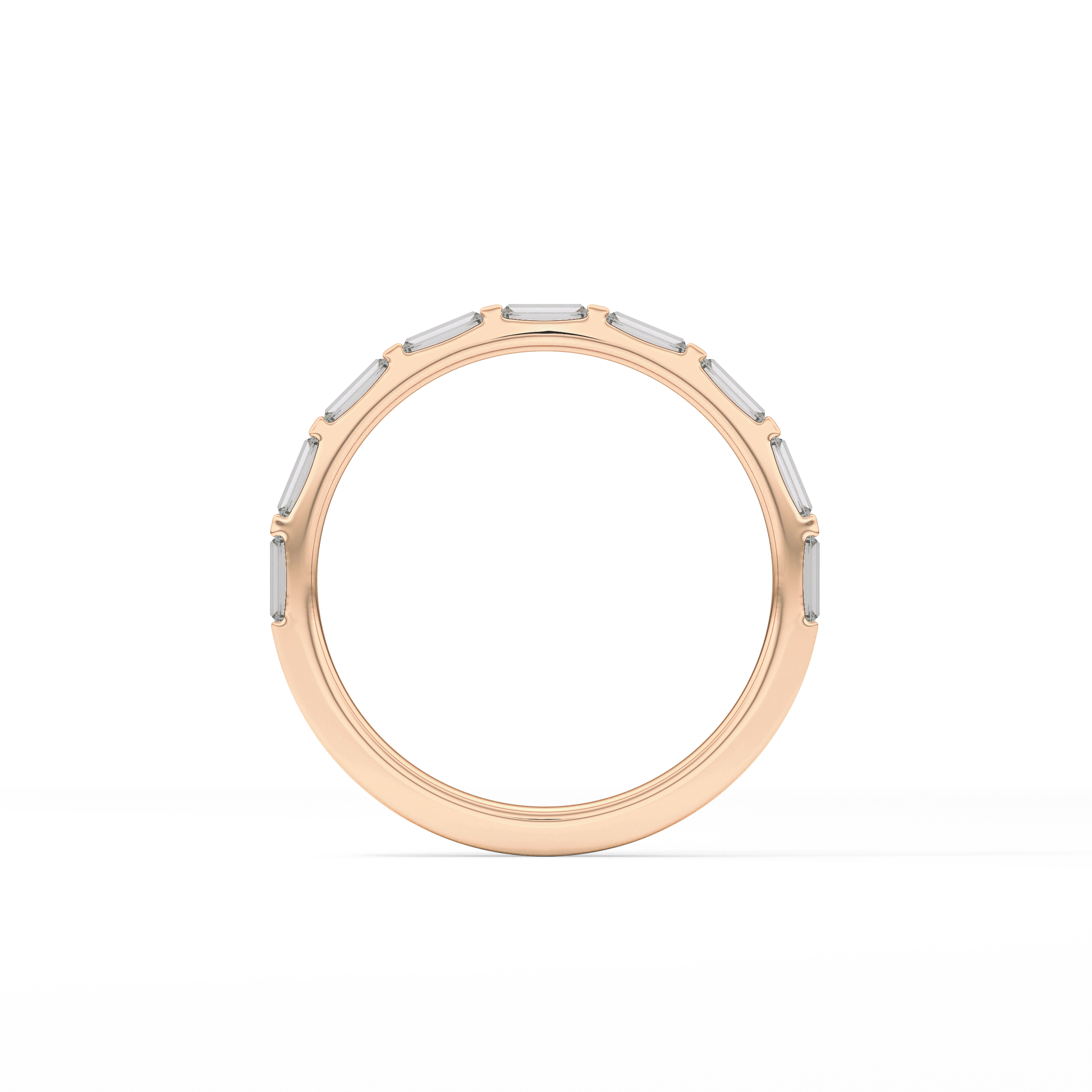 0.54 TCW Baguette Lab Grown Diamond Wedding Band