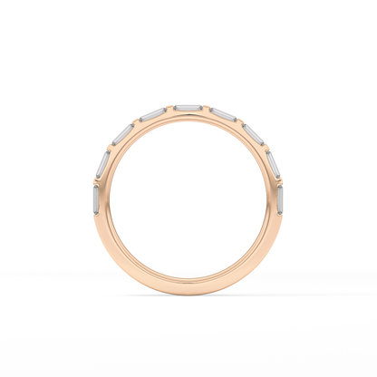 0.54 TCW Baguette Lab Grown Diamond Wedding Band