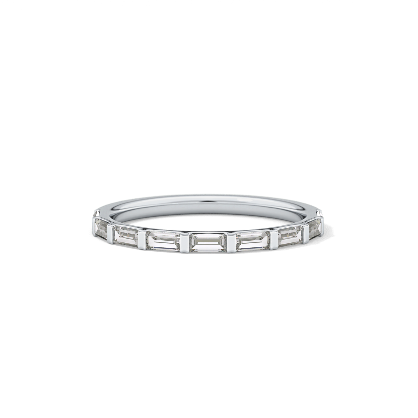 0.54 TCW Baguette Lab Grown Diamond Wedding Band