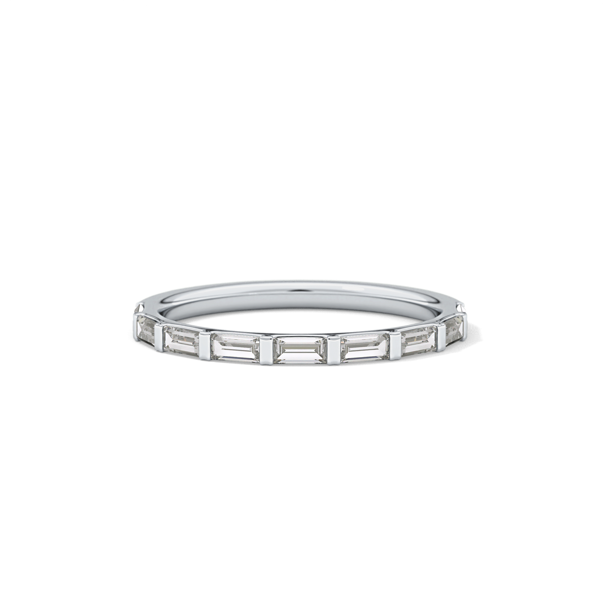 0.54 TCW Baguette Lab Grown Diamond Wedding Band