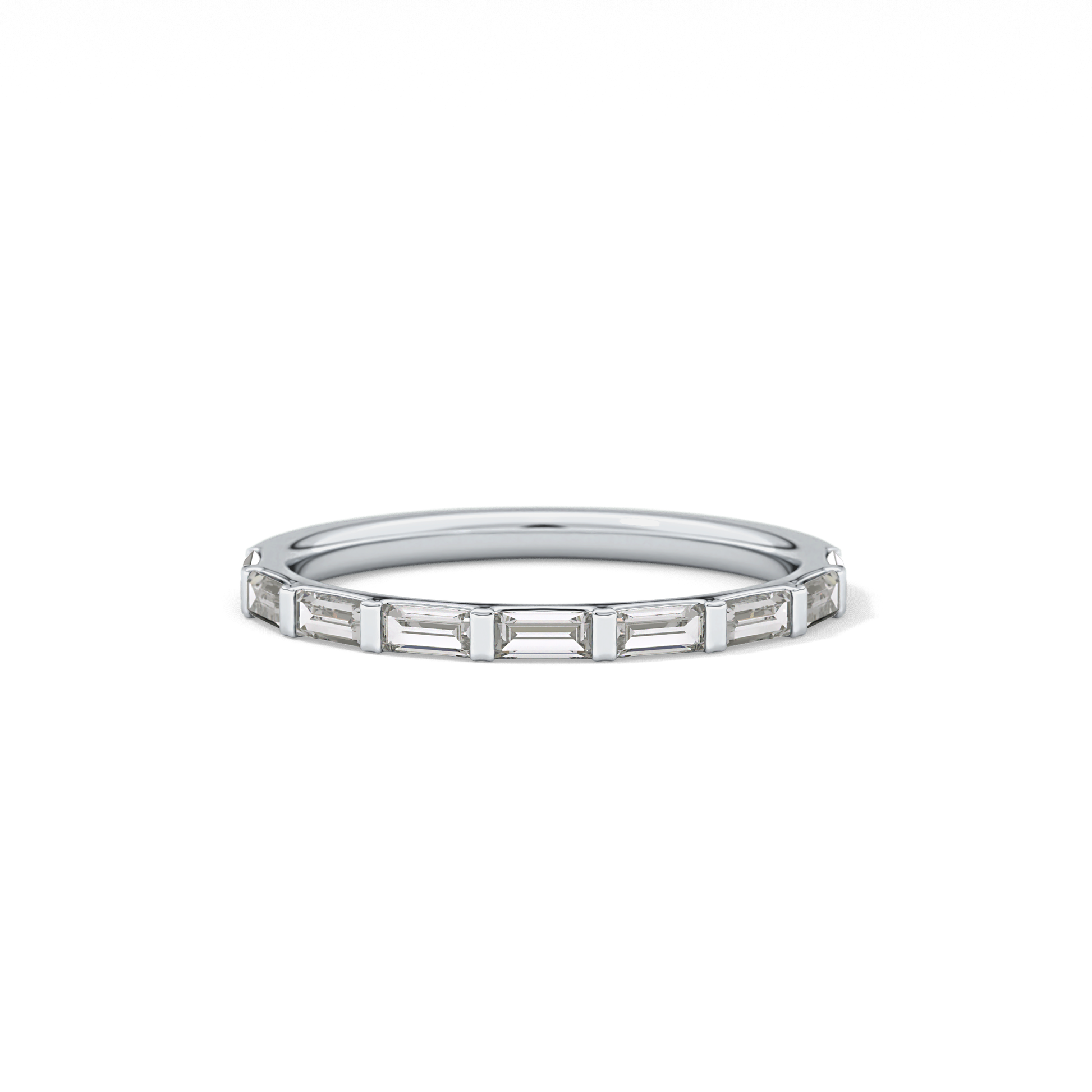 0.54 TCW Baguette Lab Grown Diamond Wedding Band