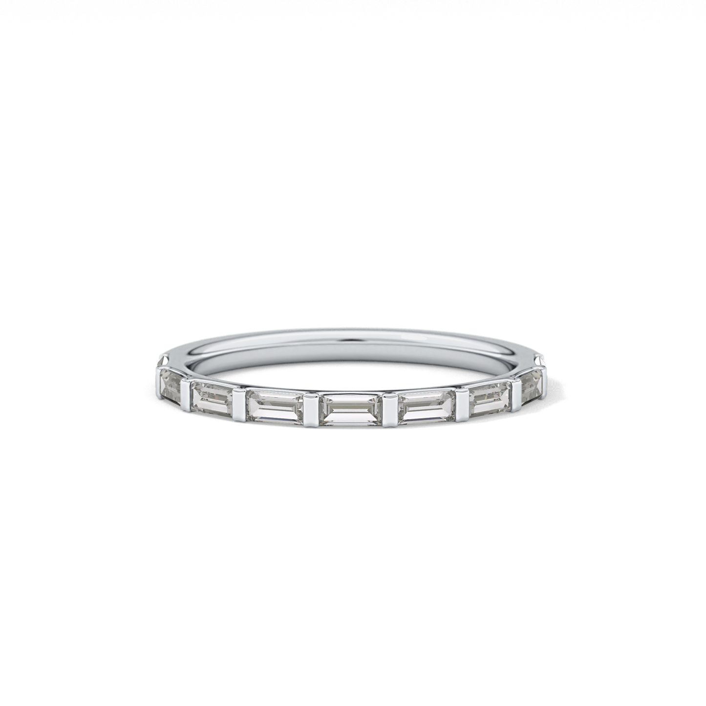 0.54 TCW Baguette Lab Grown Diamond Wedding Band