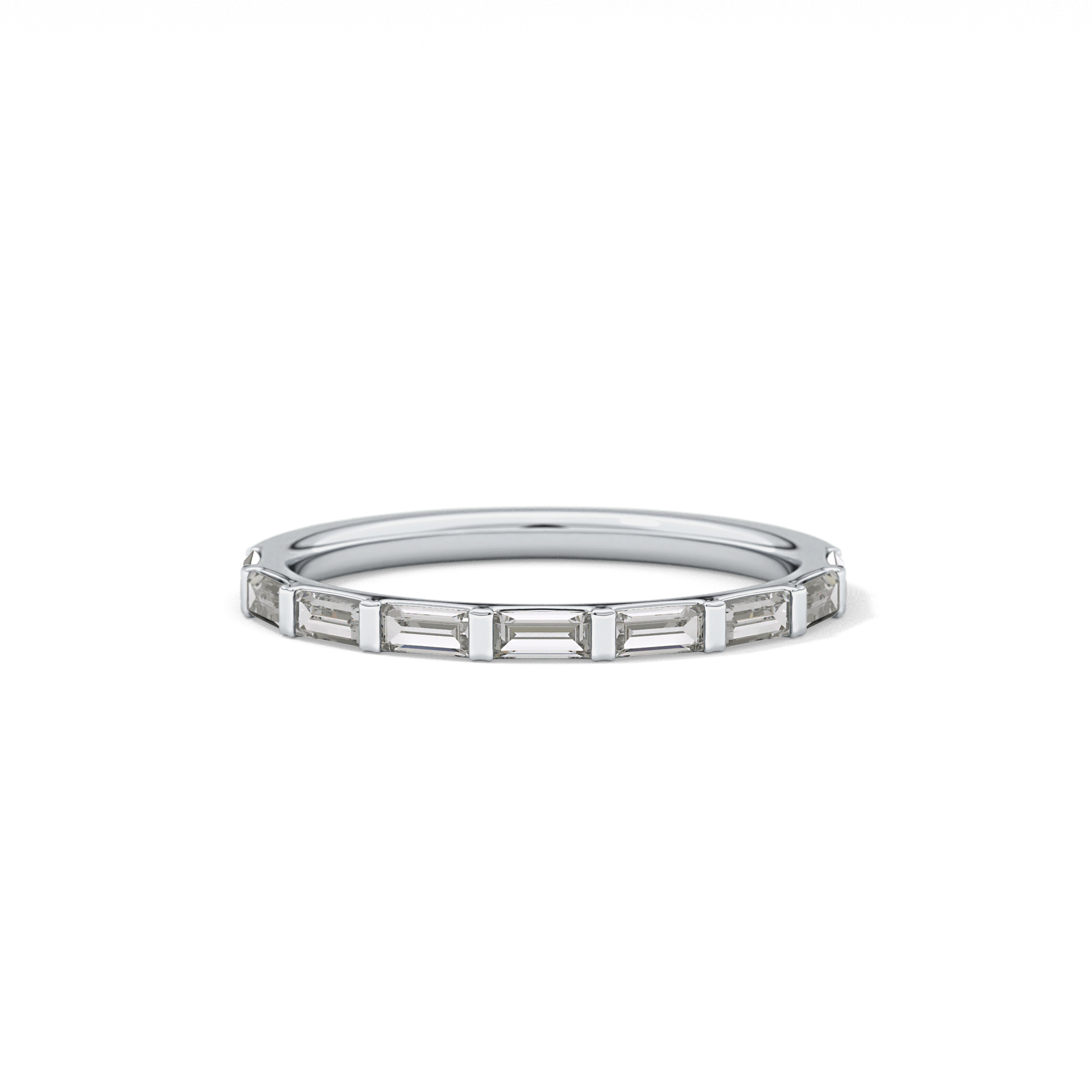 0.54 TCW Baguette Lab Grown Diamond Wedding Band
