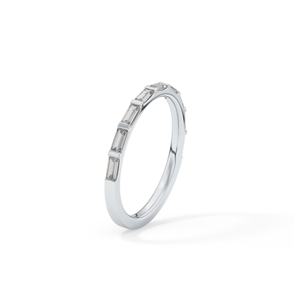 0.54 TCW Baguette Lab Grown Diamond Wedding Band
