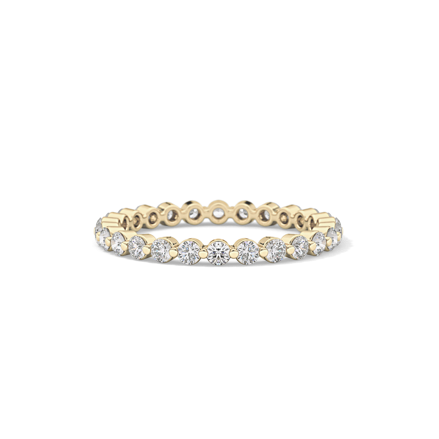 0.69 TCW Round Lab Grown Diamond Wedding Band