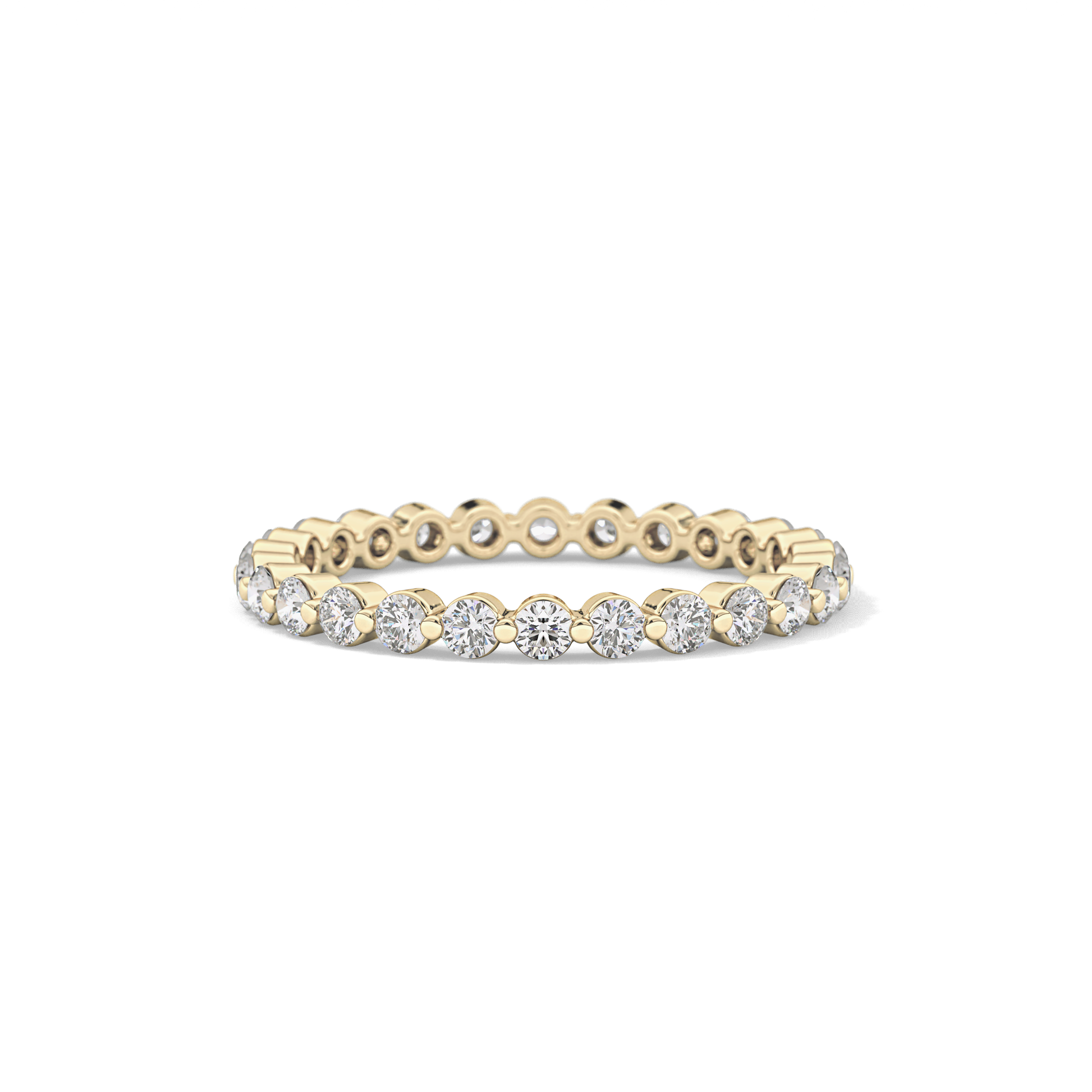 0.69 TCW Round Lab Grown Diamond Wedding Band