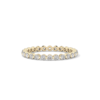 0.69 TCW Round Lab Grown Diamond Wedding Band
