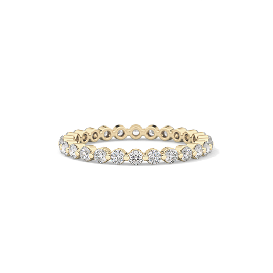 0.69 TCW Round Lab Grown Diamond Wedding Band