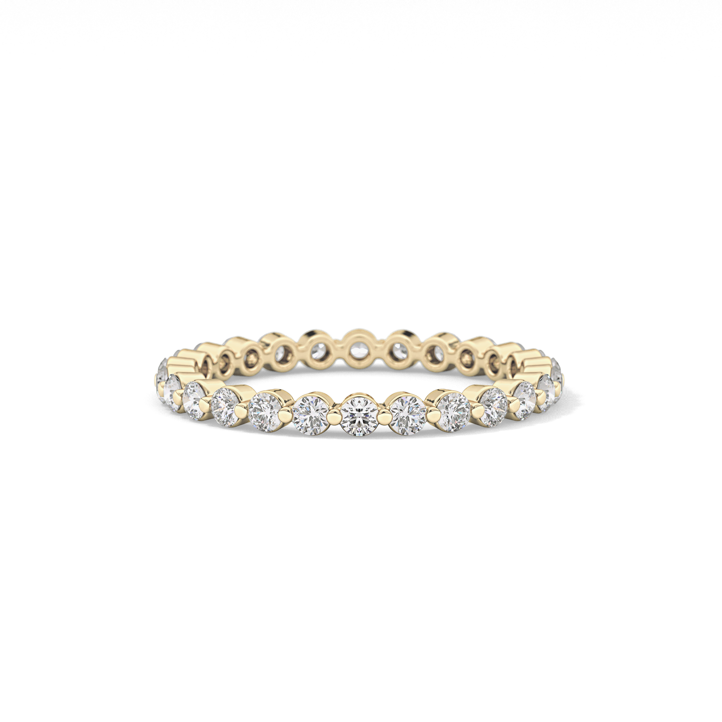 0.69 TCW Round Lab Grown Diamond Wedding Band