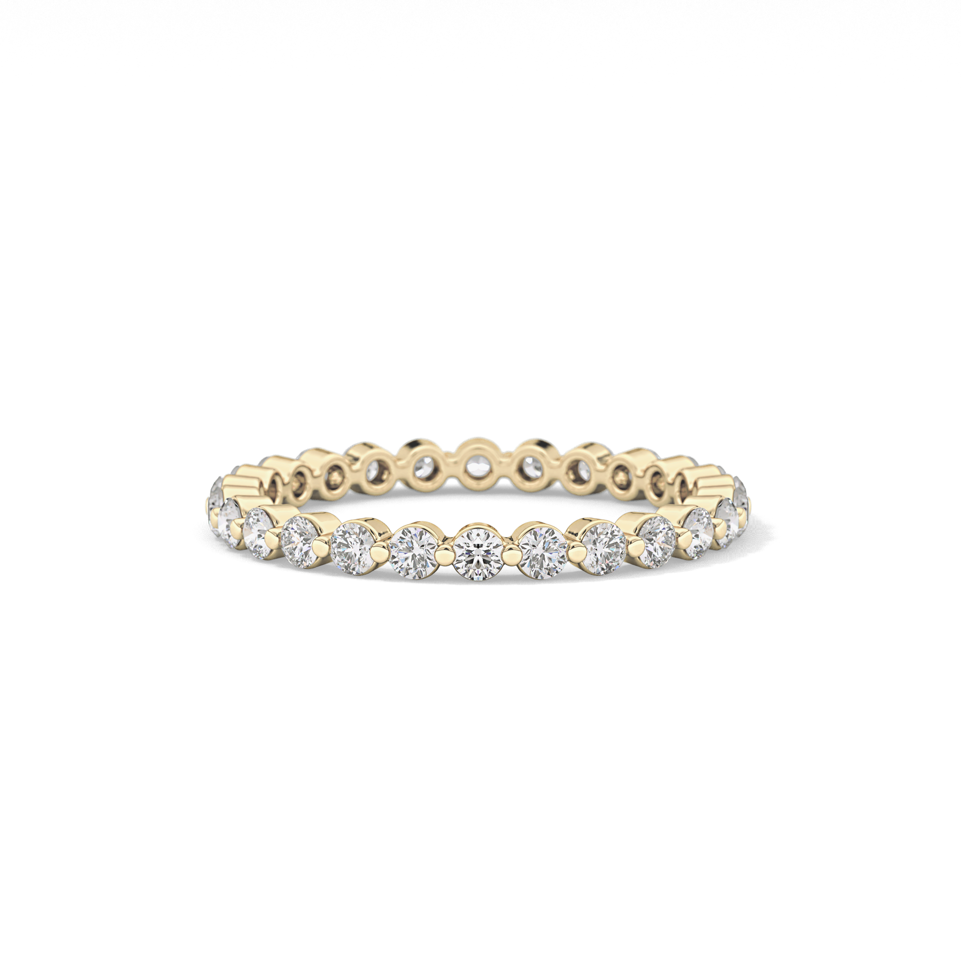 0.69 TCW Round Lab Grown Diamond Wedding Band