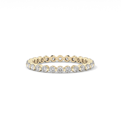 0.69 TCW Round Lab Grown Diamond Wedding Band
