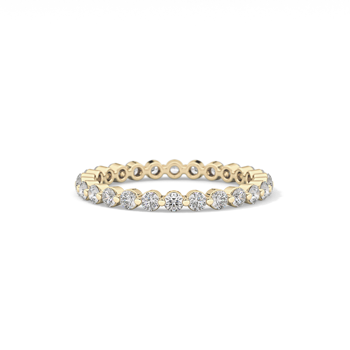 0.69 TCW Round Lab Grown Diamond Wedding Band