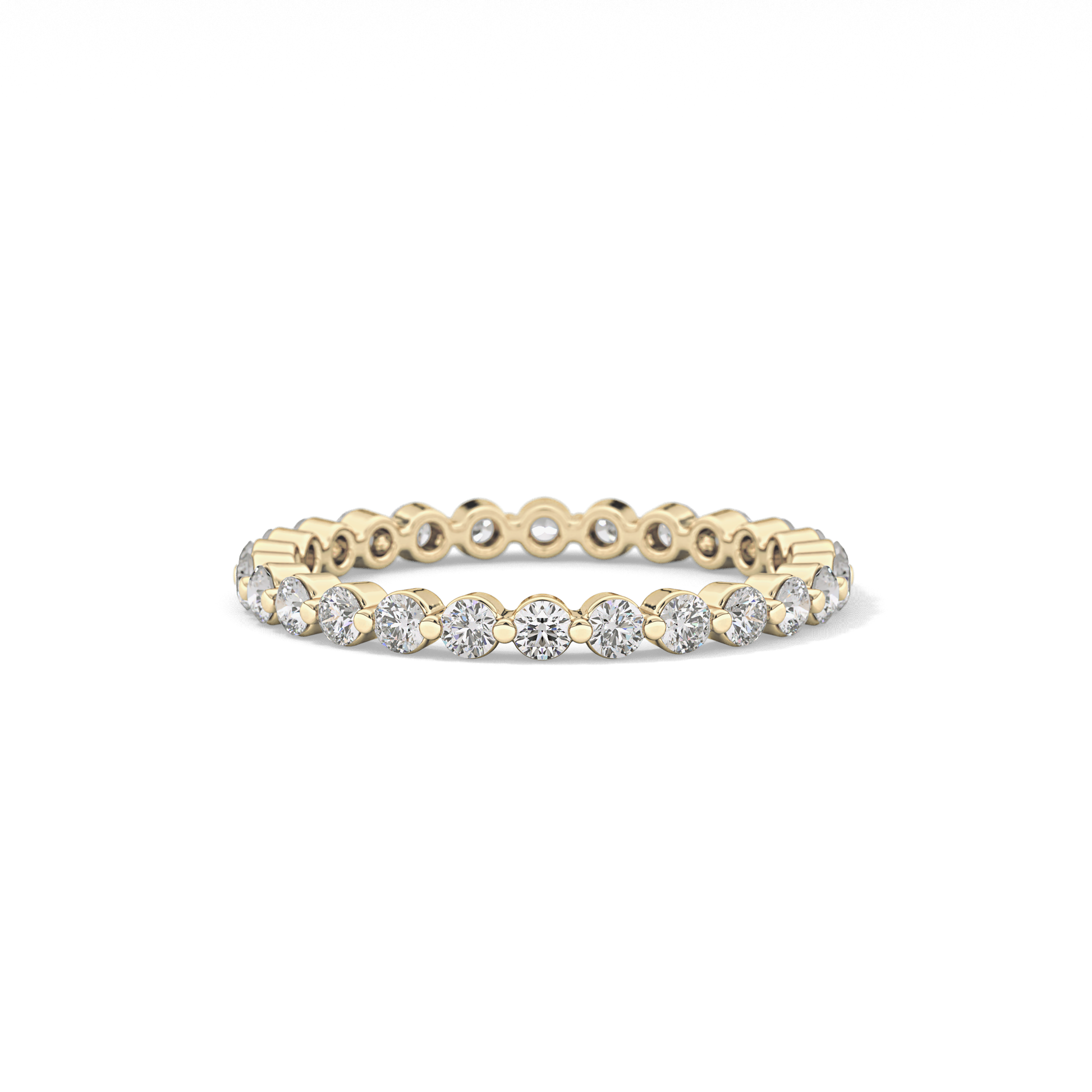 0.69 TCW Round Lab Grown Diamond Wedding Band