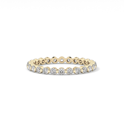 0.69 TCW Round Lab Grown Diamond Wedding Band