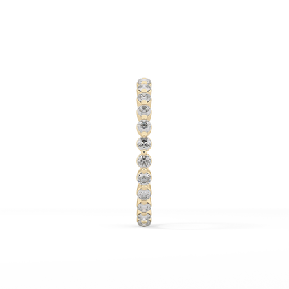 0.69 TCW Round Lab Grown Diamond Wedding Band