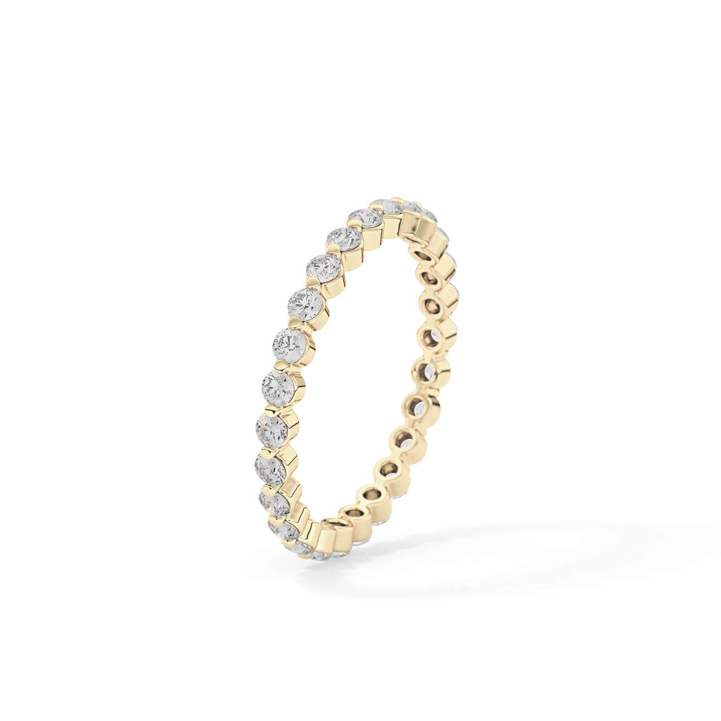 0.69 TCW Round Lab Grown Diamond Wedding Band