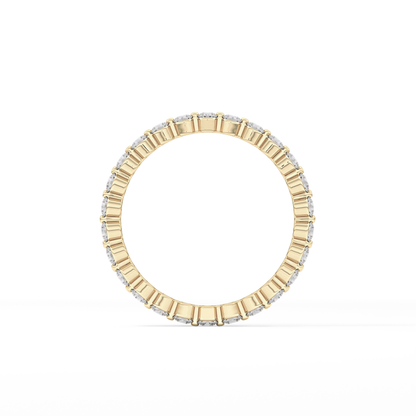 0.69 TCW Round Lab Grown Diamond Wedding Band