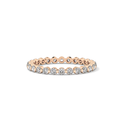 0.69 TCW Round Lab Grown Diamond Wedding Band