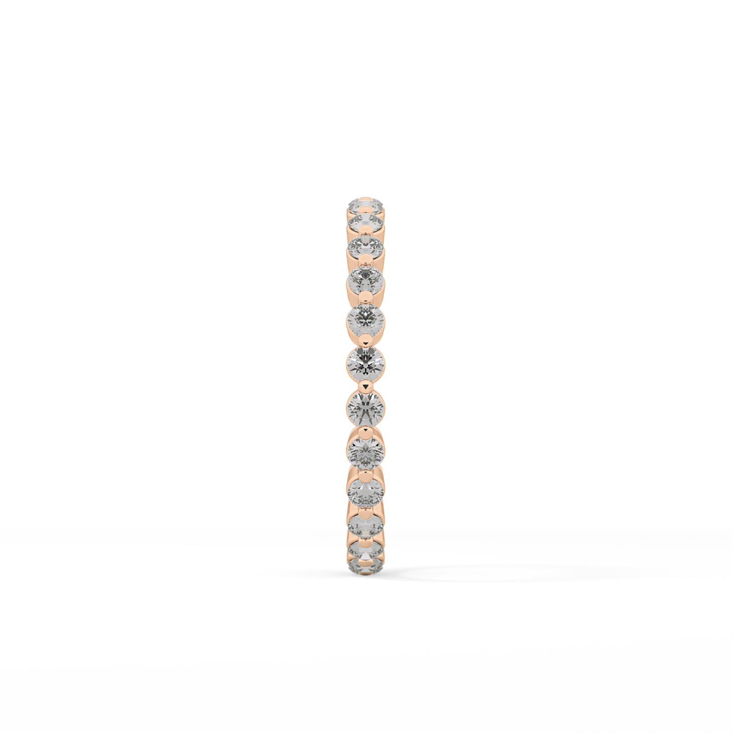 0.69 TCW Round Lab Grown Diamond Wedding Band