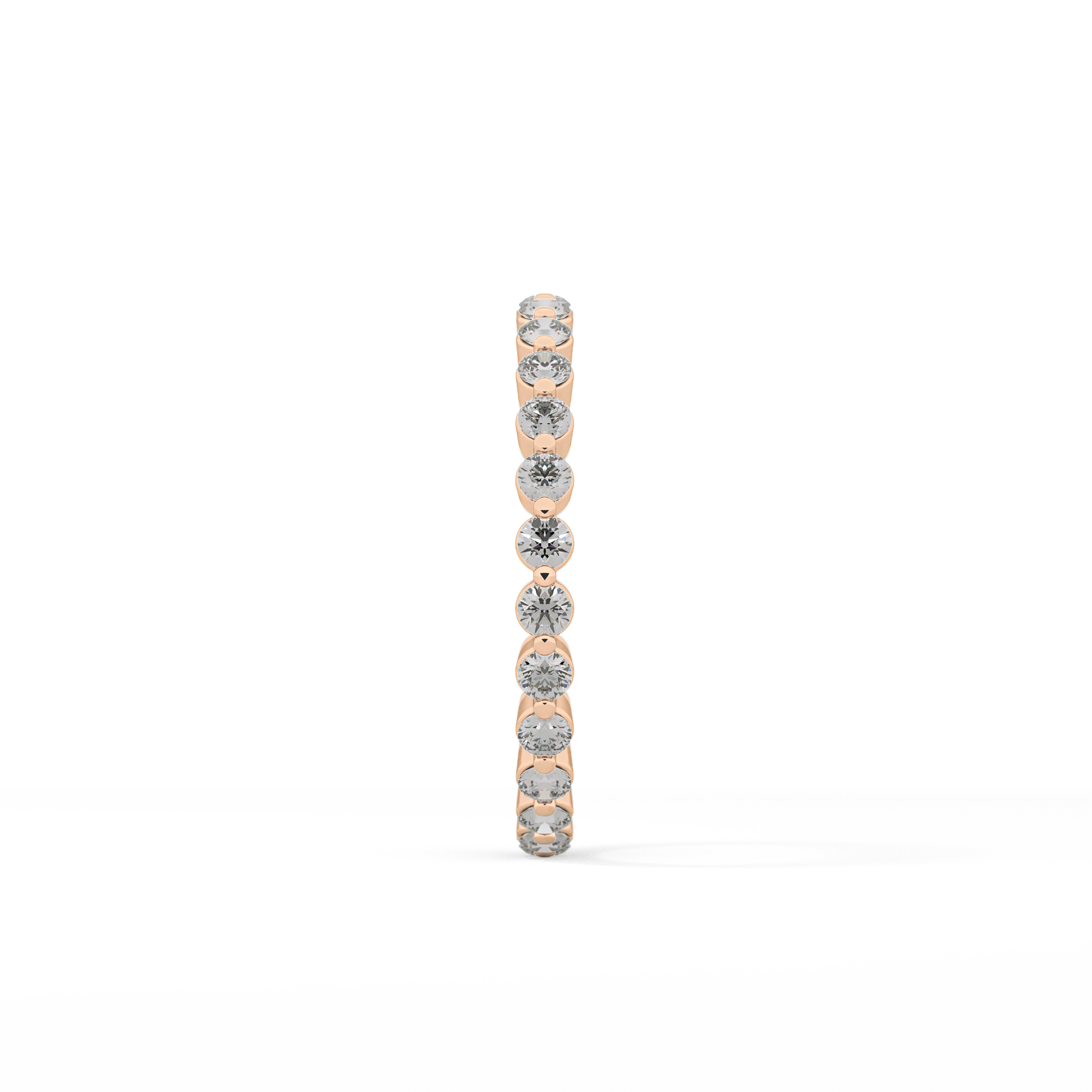 0.69 TCW Round Lab Grown Diamond Wedding Band