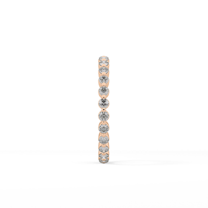 0.69 TCW Round Lab Grown Diamond Wedding Band