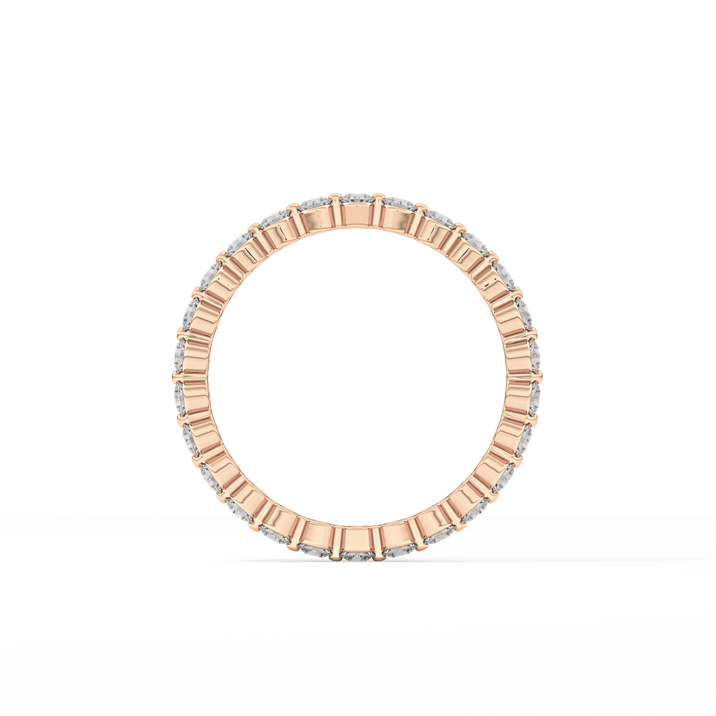 0.69 TCW Round Lab Grown Diamond Wedding Band