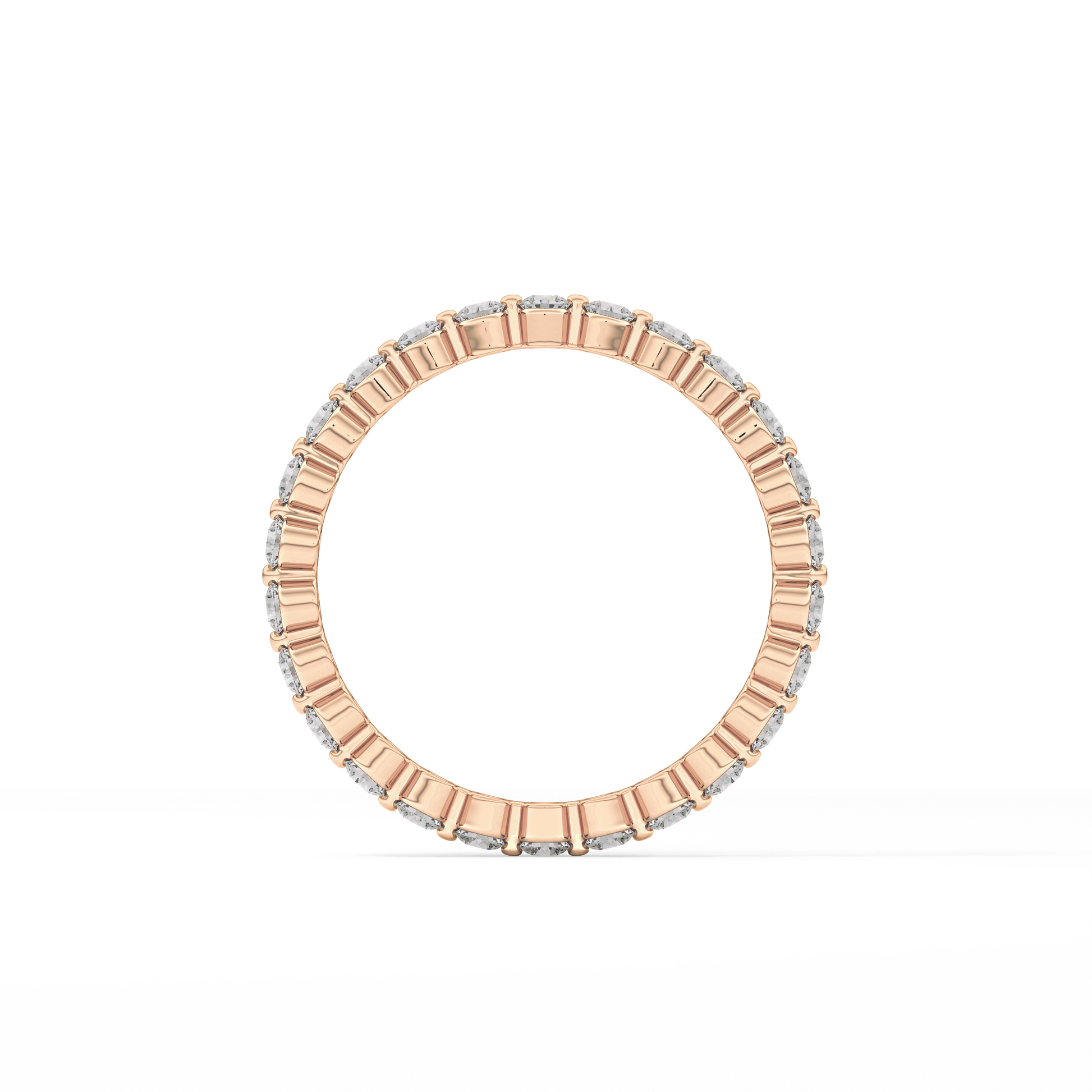 0.69 TCW Round Lab Grown Diamond Wedding Band
