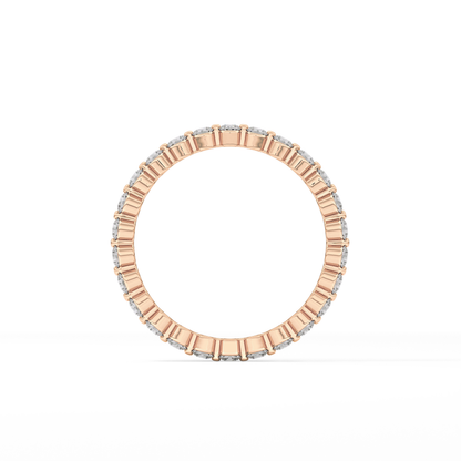 0.69 TCW Round Lab Grown Diamond Wedding Band