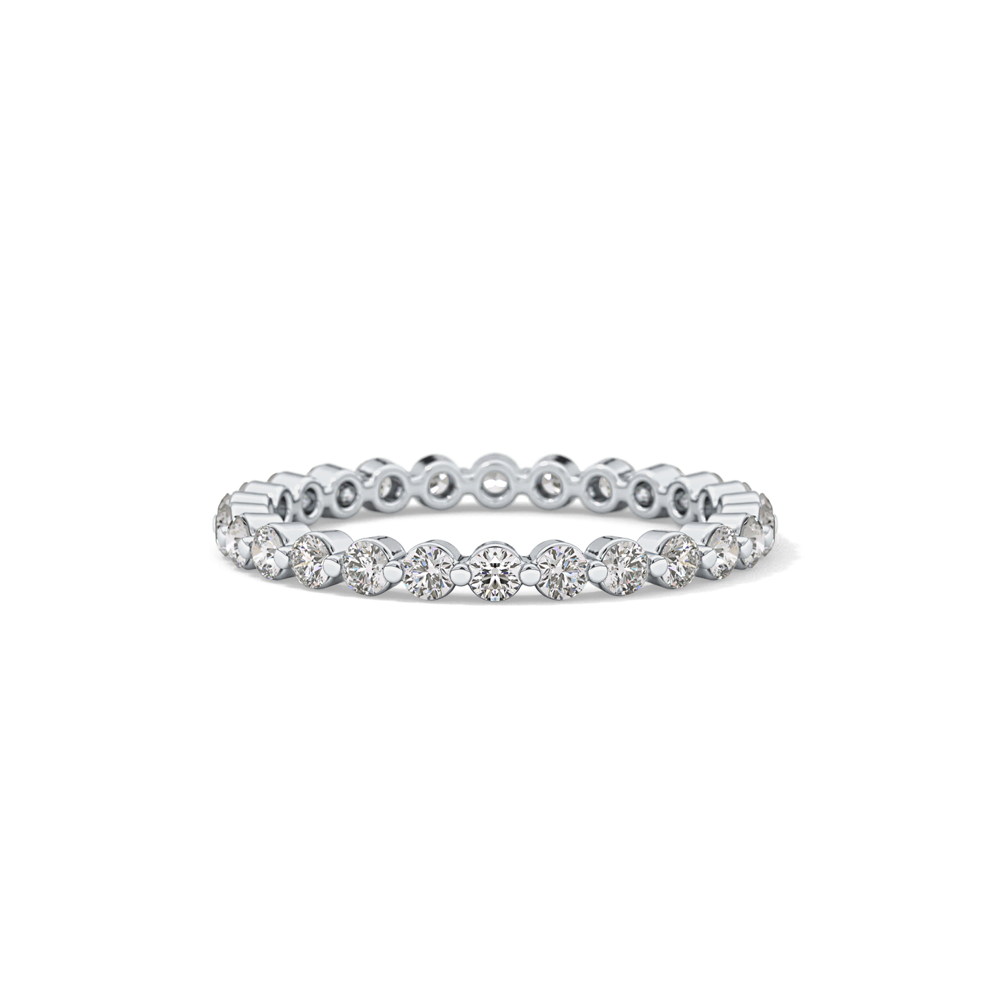 0.69 TCW Round Lab Grown Diamond Wedding Band