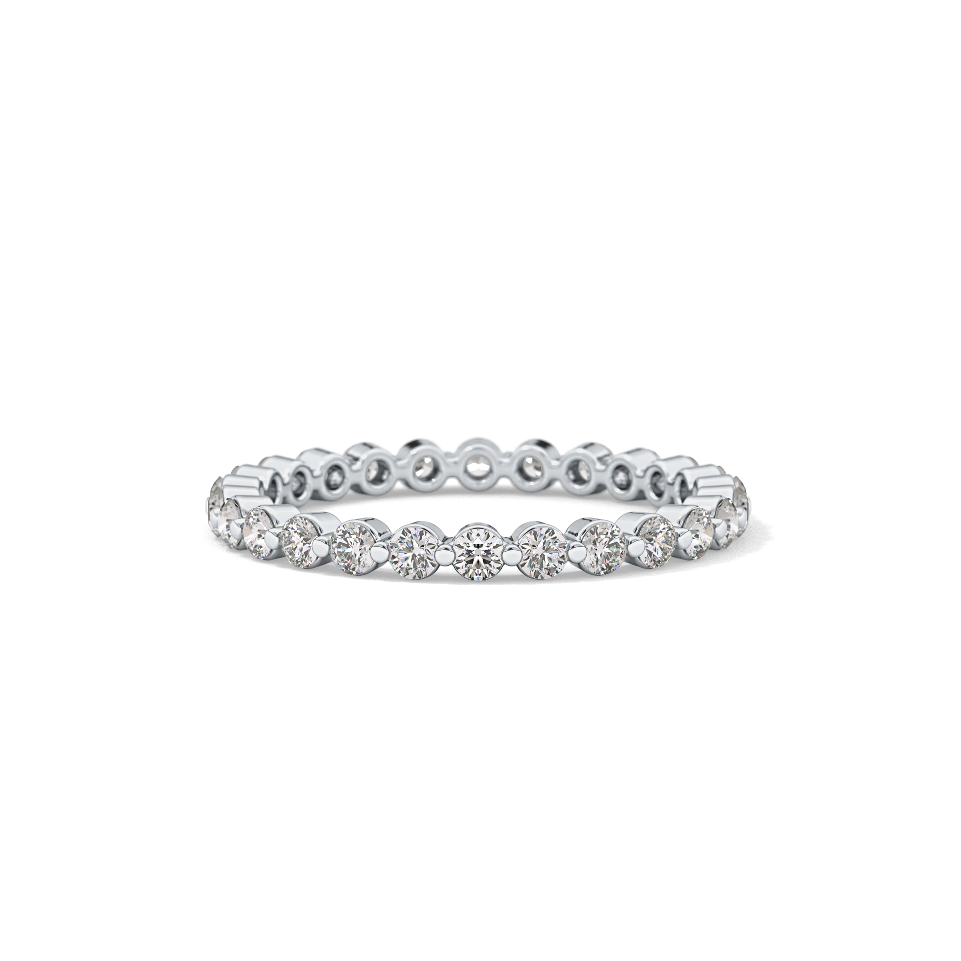 0.69 TCW Round Lab Grown Diamond Wedding Band