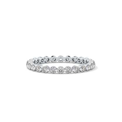 0.69 TCW Round Lab Grown Diamond Wedding Band