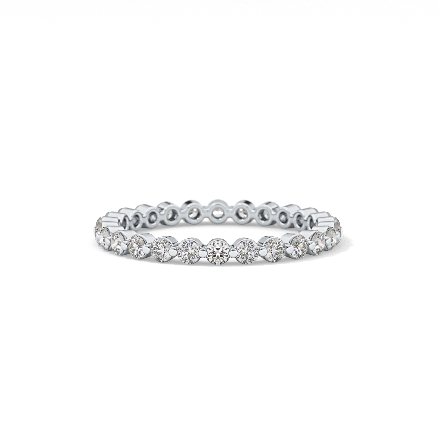 0.69 TCW Round Lab Grown Diamond Wedding Band