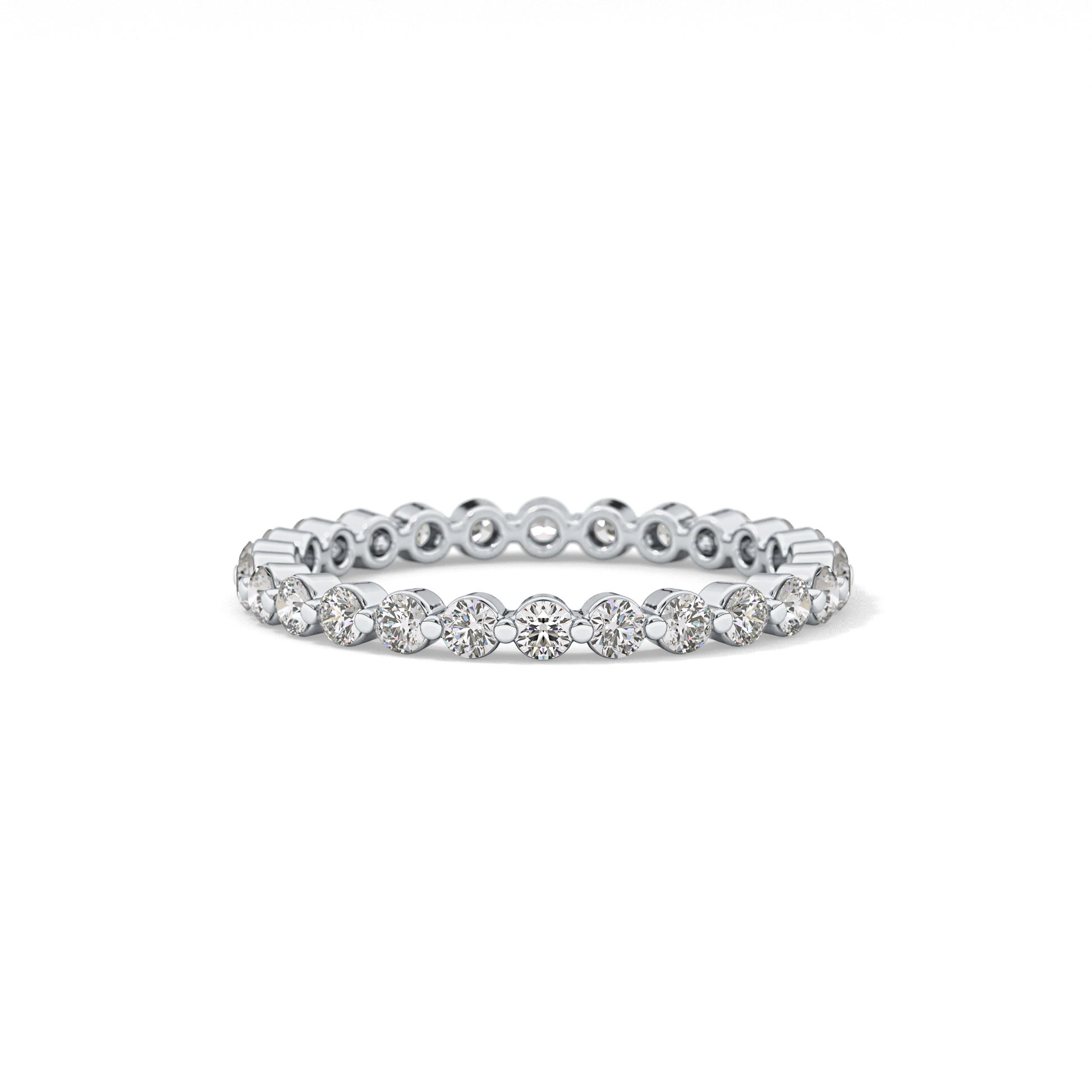 0.69 TCW Round Lab Grown Diamond Wedding Band