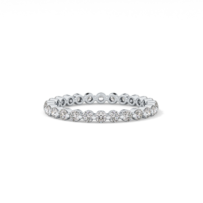 0.69 TCW Round Lab Grown Diamond Wedding Band