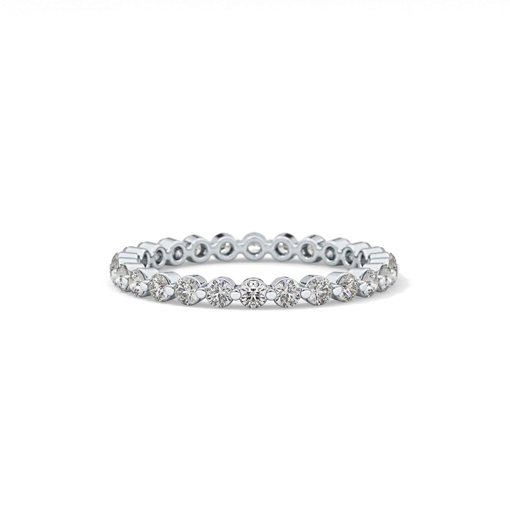 0.69 TCW Round Lab Grown Diamond Wedding Band