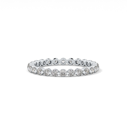 0.69 TCW Round Lab Grown Diamond Wedding Band