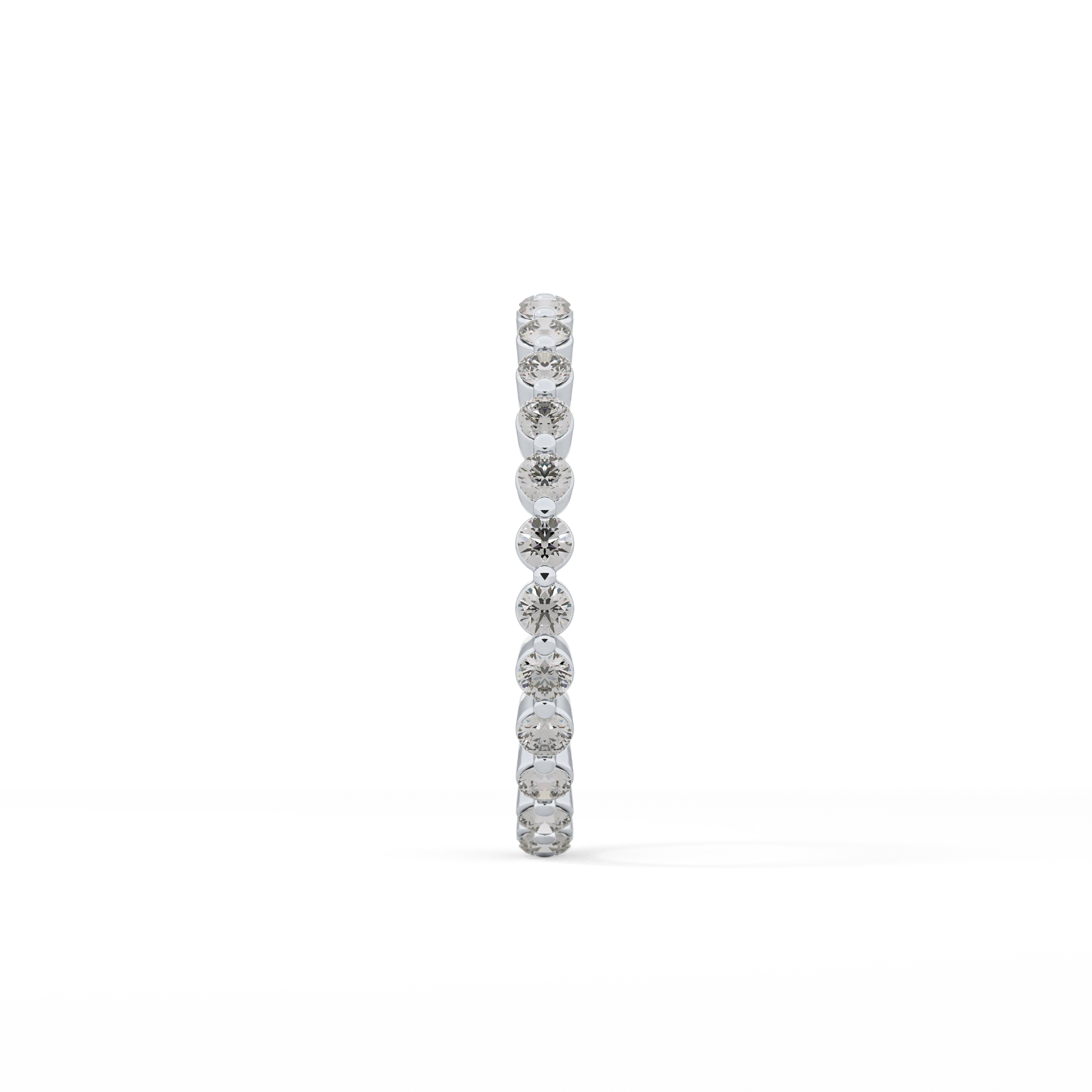 0.69 TCW Round Lab Grown Diamond Wedding Band